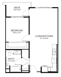 1 bed, 1 bath, 724 sqft, $3,457
