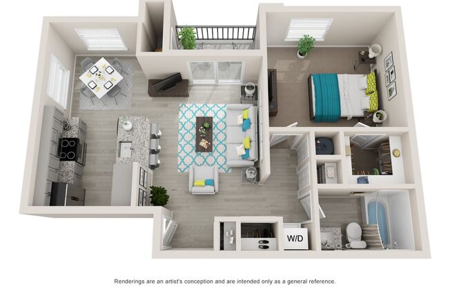 1 bed, 1 bath, 742 sqft, $1,383, Unit 716-202