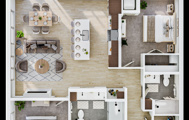 2 beds, 2 baths, 1,311 sqft, $3,095, Unit 139