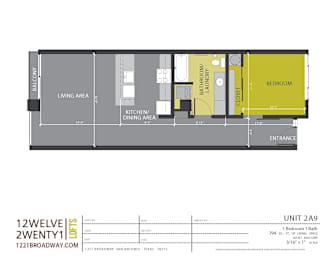 1 bed, 1 bath, 794 sqft, $1,418