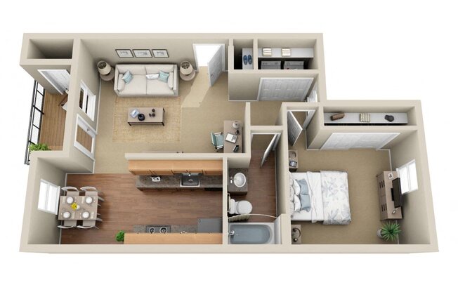 1 bed, 1 bath, 705 sqft, $1,650