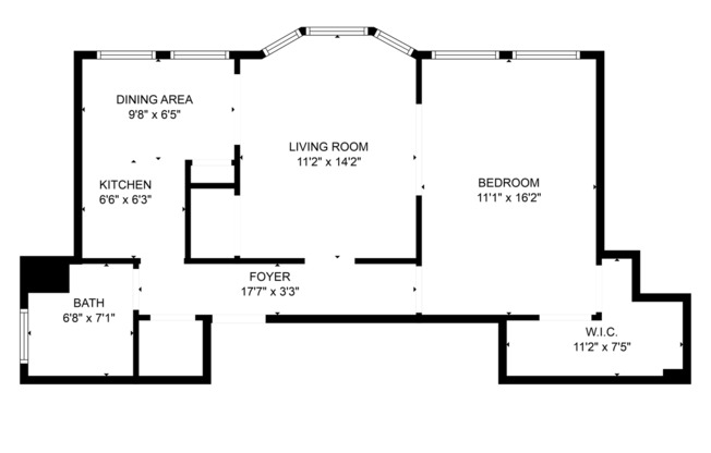 1 bed, 1 bath, 650 sqft, $3,600, Unit 01