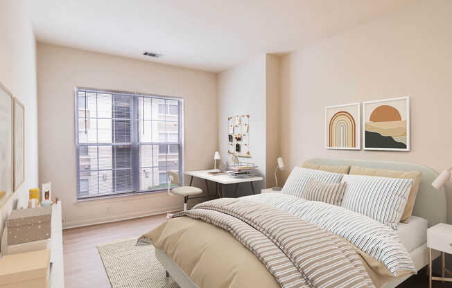 Bedroom with Hard Surface Flooring