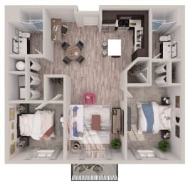 2 beds, 2 baths, $2,651