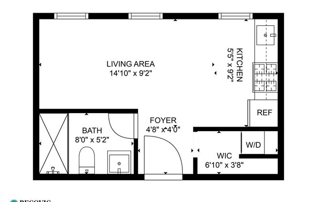 Studio, 1 bath, 242 sqft, $1,500, Unit 307