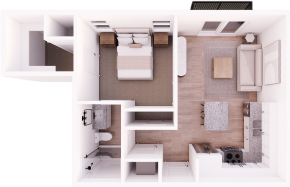 1 bed, 1 bath, 500 sqft, $1,325