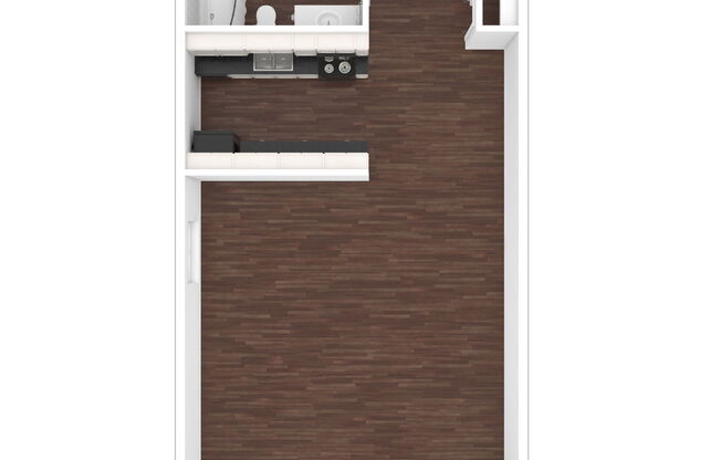 Studio, 1 bath, 400 sqft, $825