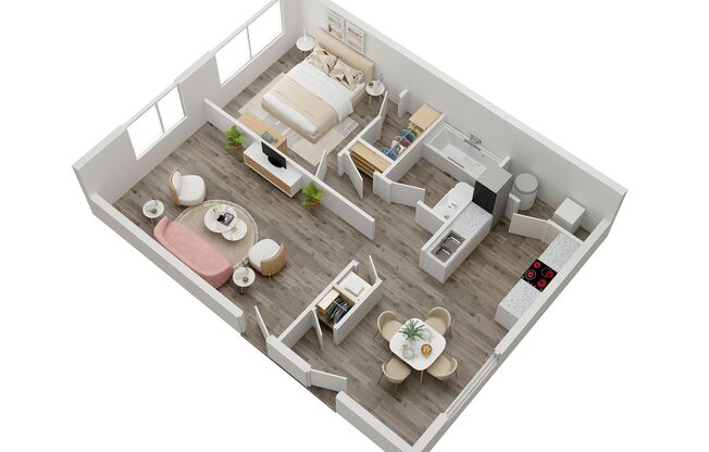 1 bed, 1 bath, 750 sqft, $850, Unit C19