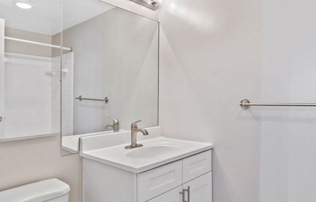 Bright penthouse bathroom