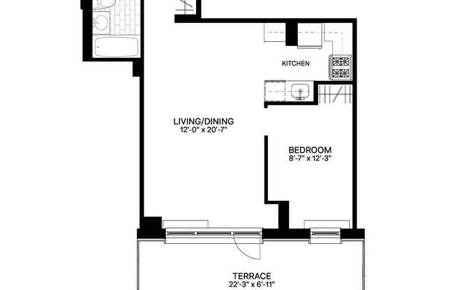 1 bed, 1 bath, $4,225, Unit 1N