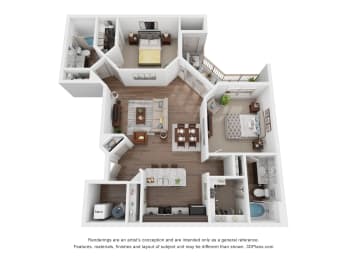 2 beds, 2 baths, 1,149 sqft, $1,881