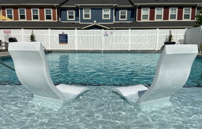 Pool Shelf With Chairs