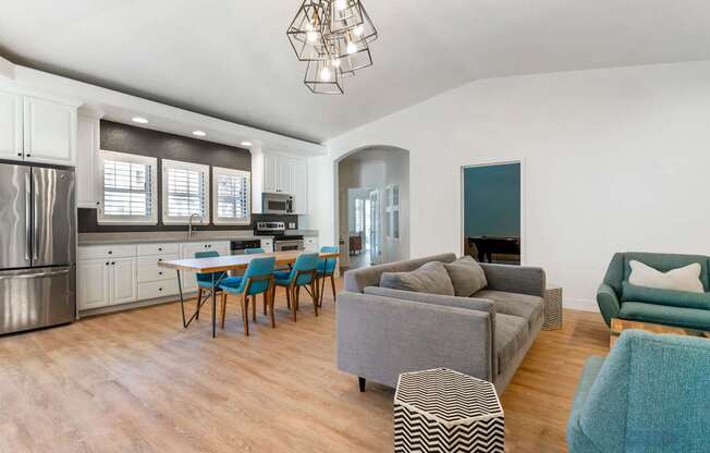 Step into comfort and style in our newly renovated clubhouse! Featuring fresh paint and sleek new flooring, it's the perfect space to relax, socialize, or host your next gathering.