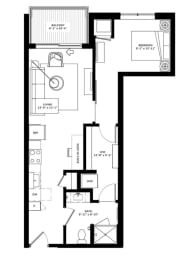 1 bed, 1 bath, 682 sqft, $2,015