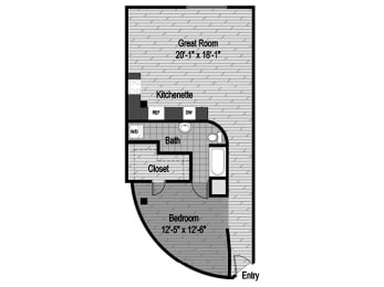 1 bed, 1 bath, 750 sqft, $1,645