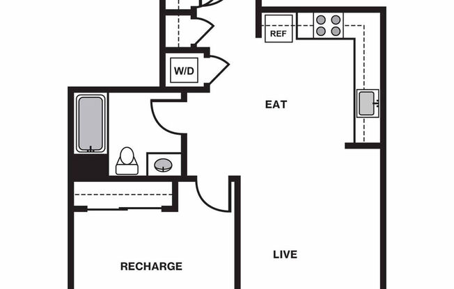 1 bed, 1 bath, 756 sqft, $2,190