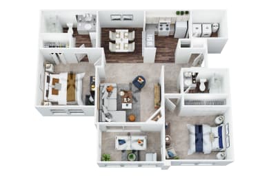 2 beds, 2 baths, 1,022 sqft, $1,895