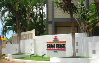 2 bedroom, 2 bath, and, 2 assigned parking at the desired "Sun Rise" apartments.