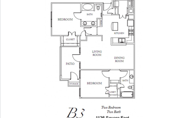 2 beds, 2 baths, 1,136 sqft, $2,019, Unit 11303
