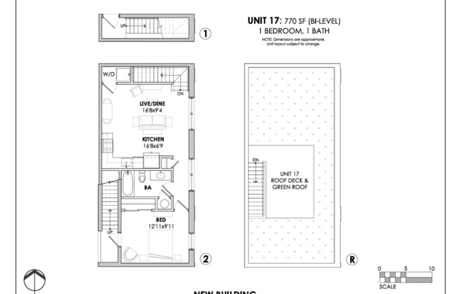1 bed, 1 bath, 606 sqft, $1,600, Unit Unit 17