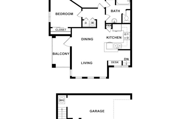2 beds, 1 bath, 1,177 sqft, $1,660