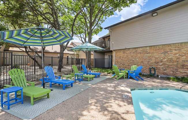 our apartments showcase a swimming pool