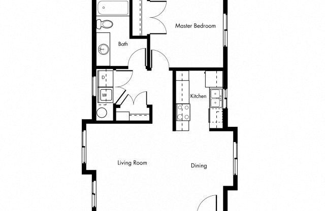 1 bed, 1 bath, 621 sqft, $2,225