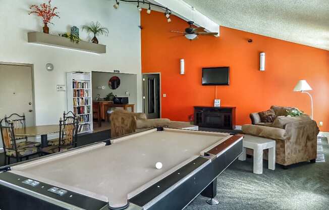 La Verde Apartments Clubhouse with Pool Table