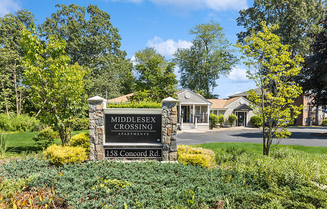 Property sign at entry