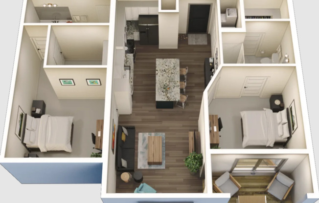 2 beds, 2 baths, 1,007 sqft, $1,880, Unit 314