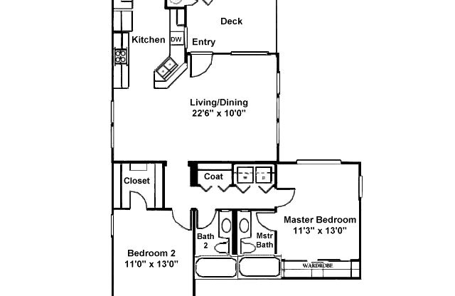 2 beds, 2 baths, 1,021 sqft, $2,675, Unit 1734