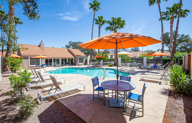 Pool Exterior at Orange Tree Village Apartments in Tucson AZ