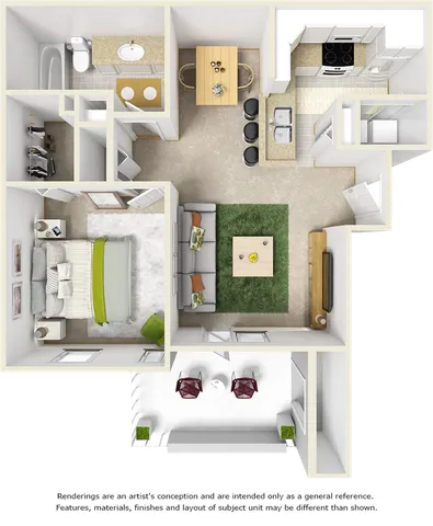 1 bed, 1 bath, 820 sqft, $1,930