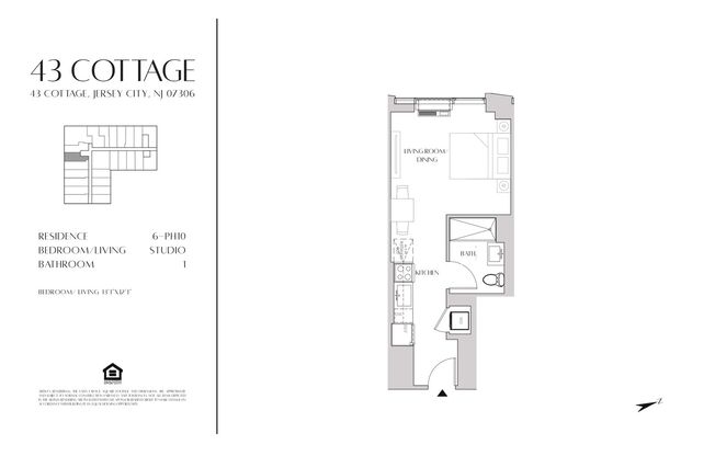 Studio, 1 bath, 373 sqft, $2,325, Unit 623