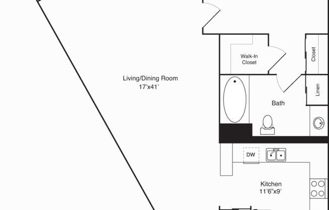 1 bed, 1 bath, 910 sqft, $2,809, Unit 002