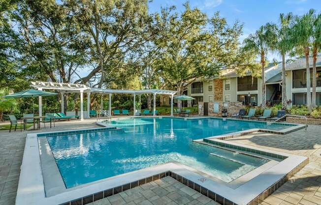 Swimming pool at Grand Pavilion Apartments in Tampa, FL