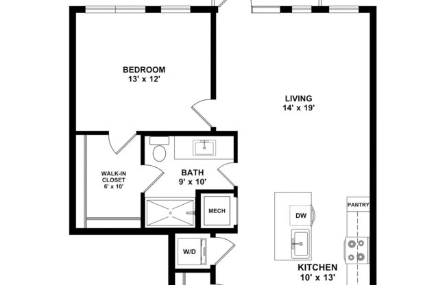 1 bed, 1 bath, 815 sqft, $1,865