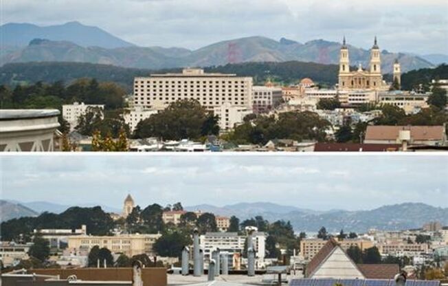 Ashbury Heights: Bright, Remodeled & Unfurnished Top Floor Condo w/ Sweeping Views, Garden & Compact Parking