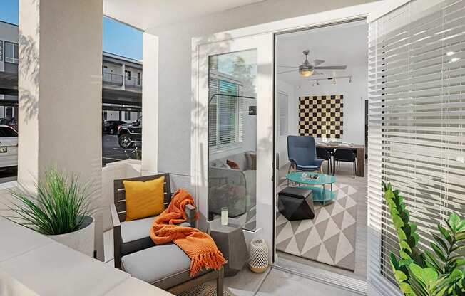 Select homes feature balconies and patios