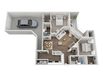 2 beds, 2 baths, 1,135 sqft, $2,020