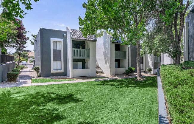 Lush Landscaping at Treehouse Apartments in Albuquerque, New Mexico