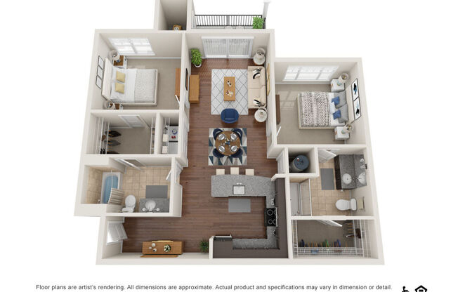 2 beds, 2 baths, 1,154 sqft, $1,812