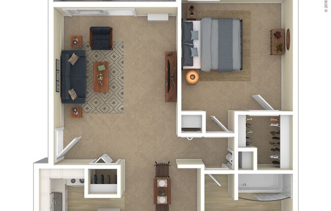 The Adams: Beds - 1: Baths - 1: SqFt Range - 680 to 680