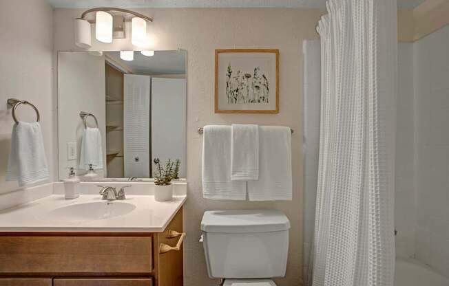 Bathroom at Lacota Apartments in Atlanta, GA 30360