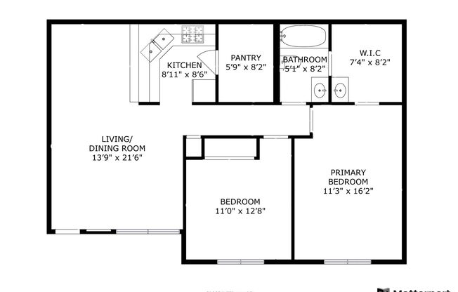 2 beds, 2 baths, 1,100 sqft, $1,349, Unit 4036 22