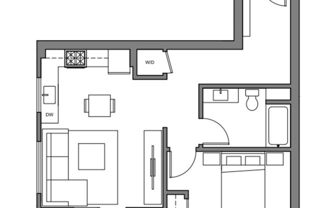 1 bed, 1 bath, 510 sqft, $3,075, Unit 309