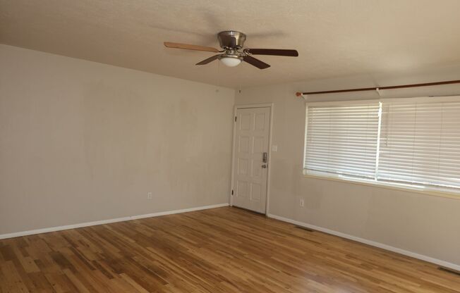 Refinished genuine wood floors!