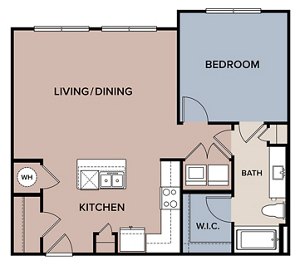 1 bed, 1 bath, 830 sqft, $1,255