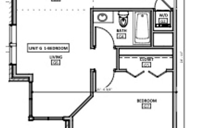 Studio, 1 bath, 735 sqft, $1,375, Unit 117