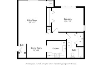 1 bed, 1 bath, 840 sqft, $1,170, Unit 3905 - 239